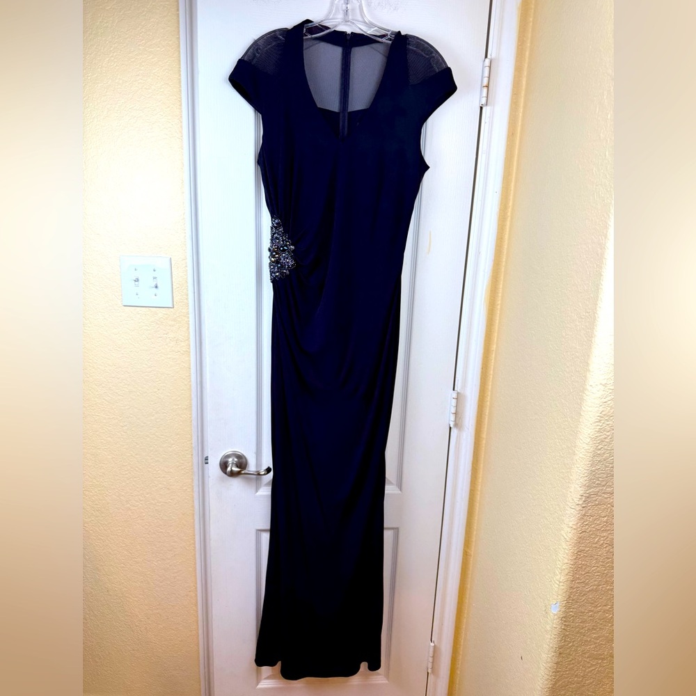 David Meister Navy Formal Dress Size 8